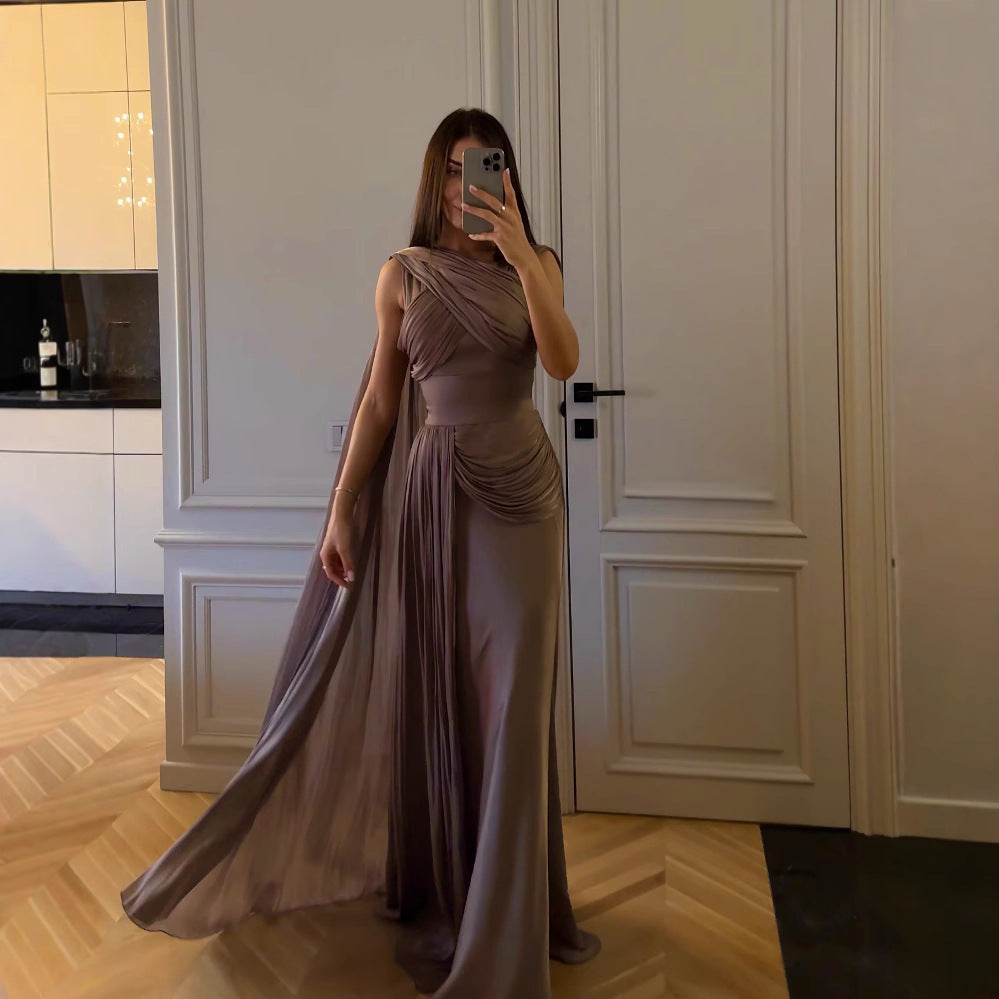Robe Satin Plissée
