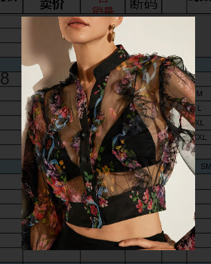 Blouse Dentelle Florale