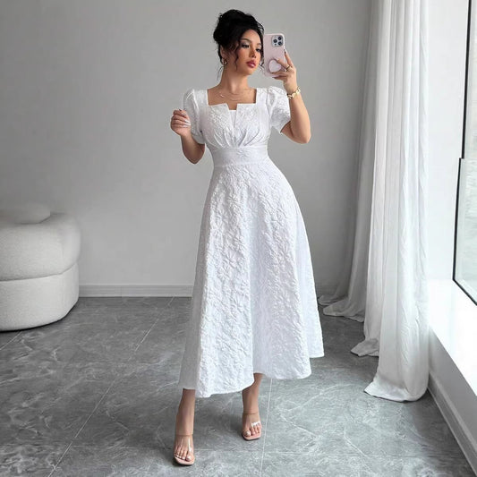 Robe Jacquard Bouffante