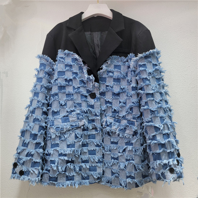 Blazer Jean Frangé