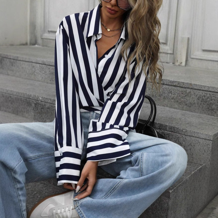 Chemise Rayée Ample