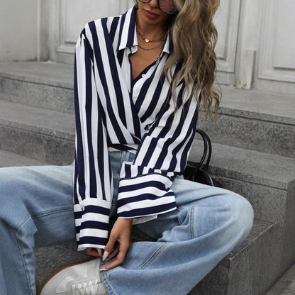 Chemise Rayée Ample