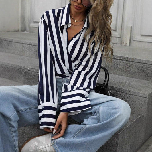 Chemise Rayée Ample