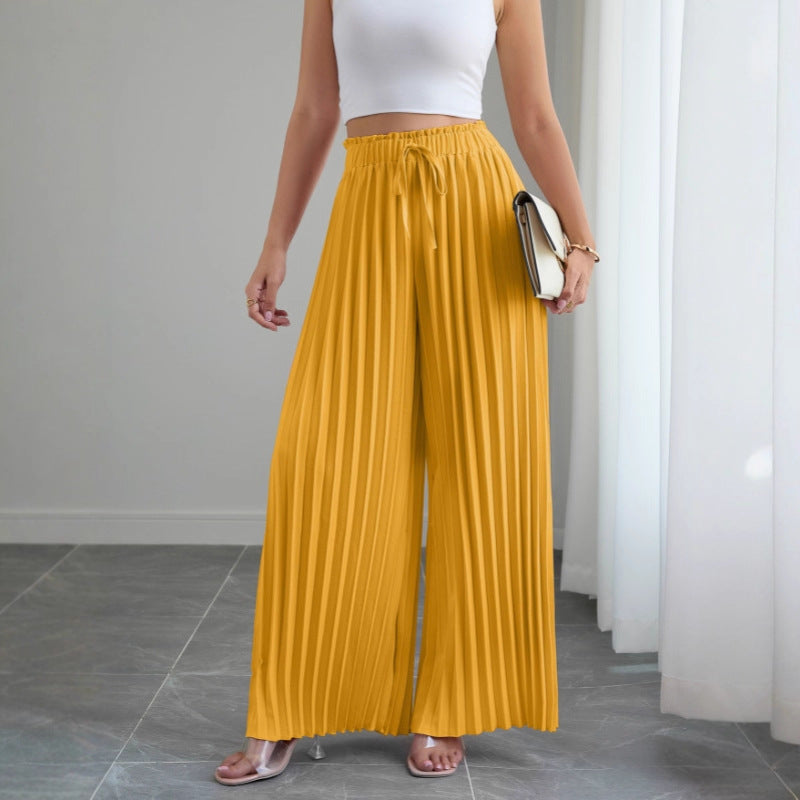 Pantalon Large Plissé