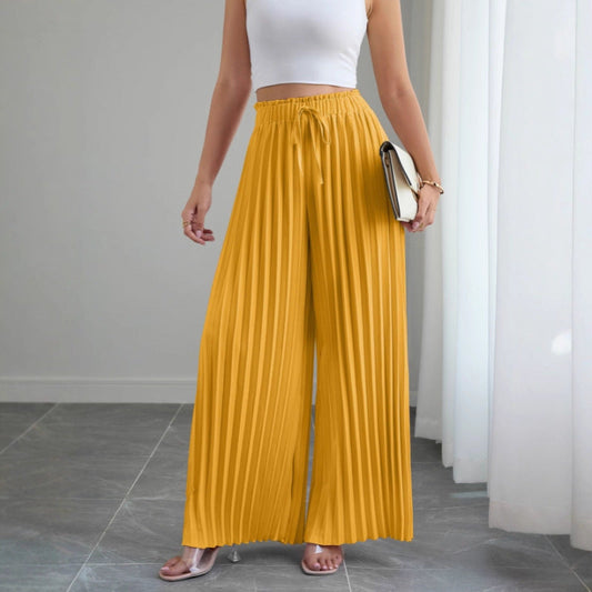 Pantalon Large Plissé