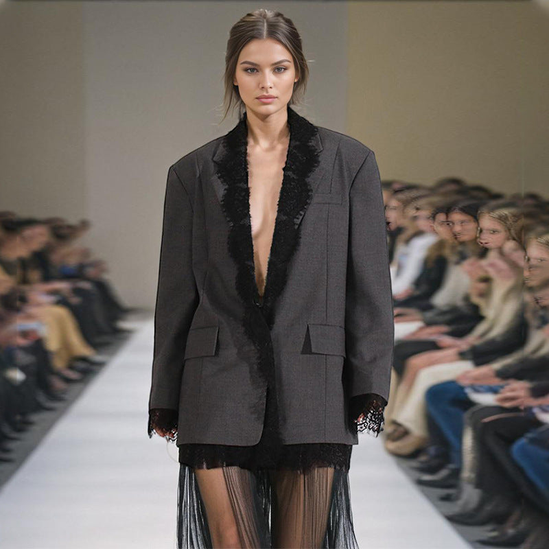 Blazer Dentelle Statement